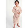 Fuzzy Waist Tie Hooded Robe, Pecan - Robes - 3