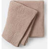 Fuzzy Cushy Ribbed Blanket, Pecan - Blankets - 1 - thumbnail