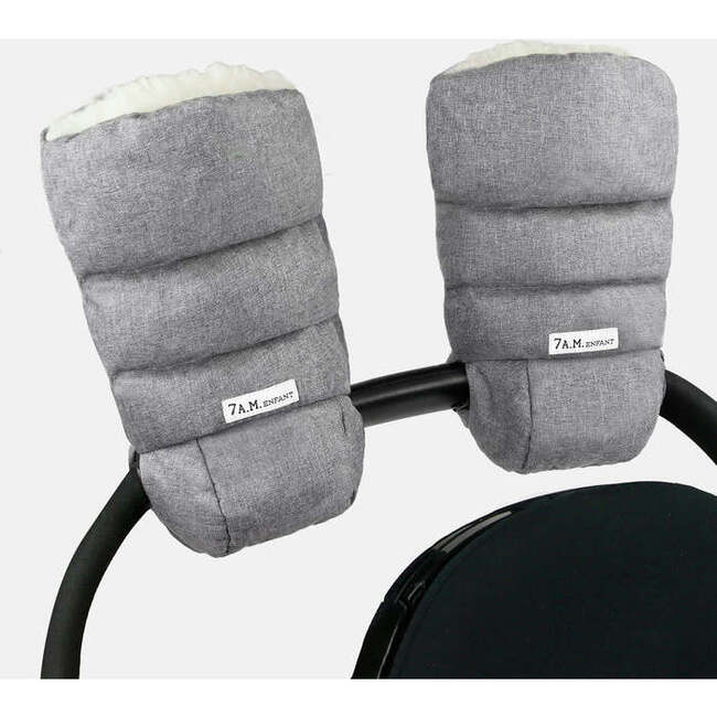 Fluffy Warmmuffs , Heather Grey Cloud