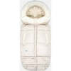 Evolution Tundra 212 Hook-N-Loop Zipper Blanket, White Fur & Beige Heather - Stroller Accessories - 1 - thumbnail