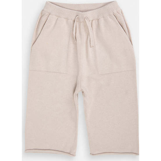 Baby My Boxy Cotton Rolled Edge Relaxed Fit Pants, Oat