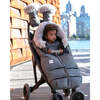 Evolution Tundra 212 Hook-N-Loop Zipper Blanket, Heather Grey Dark Faux Fur - Stroller Accessories - 5