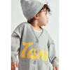 Baby My Boxy Cotton V-Neck Cardigan, Heather Grey - Cardigans - 4