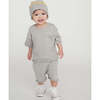 Baby My Boxy Cotton Crew Neck Pocket Tee, Oat - Shirts - 5