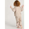 Baby My Boxy Cotton Crew Neck Long Sleeve Top, Oat - Shirts - 3