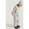 Baby My Boxy Cotton Crew Neck Long Sleeve Top, Heather Grey - Shirts - 5