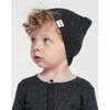 Baby Hug Me Beanie, Black Melange - Hats - 6