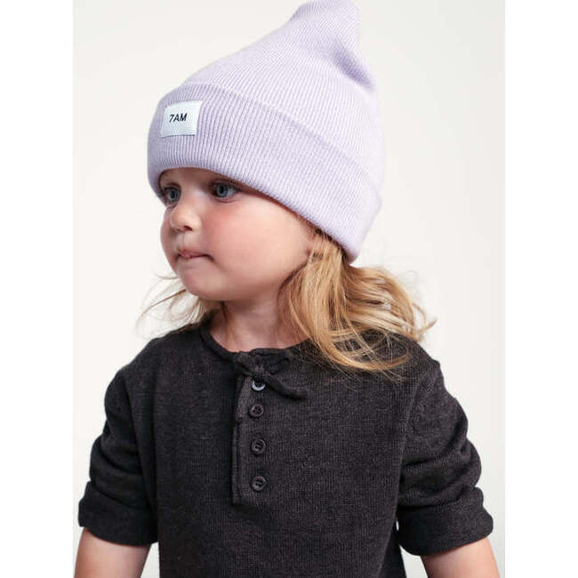 Baby Heather Beanies, Light Purple - Hats - 2