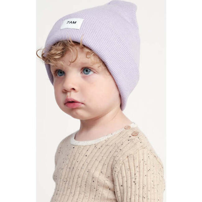 Baby Heather Beanies, Light Purple - Hats - 6