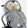 Evolution 212 Hook-N-Loop Zipper Blanket, Heather Grey Cloud - Stroller Accessories - 3