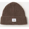 Chunky Beanie, Brown - Hats - 1 - thumbnail