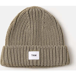 Chunky Beanie, Olive - Hats - 1