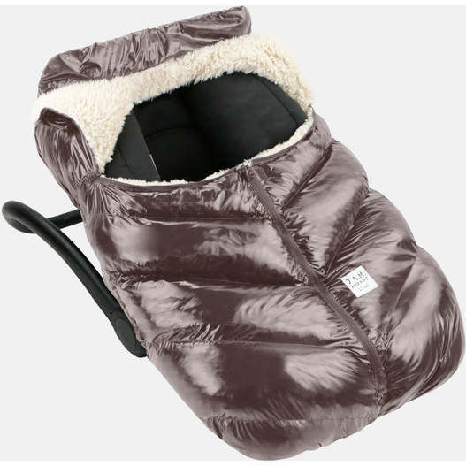 Car Seat Cocoon, Polar Brown - Car Seat Accessories - 3