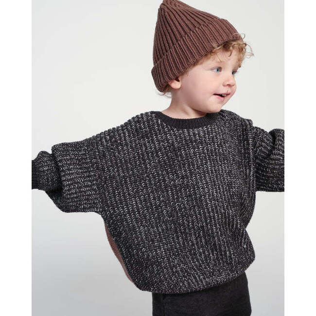 Chunky Beanie, Brown - Hats - 5