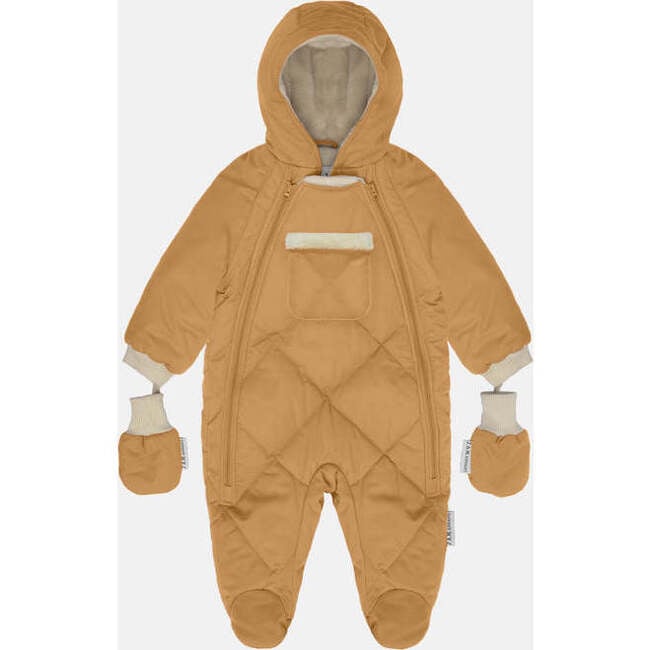 Bebe Benji Snowsuit, Cognac Quilted