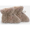 Baby Teddy Booties, Oatmeal - Booties - 1 - thumbnail