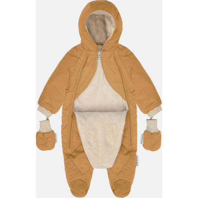 Bebe Benji Snowsuit, Cognac Quilted - Snowsuits - 2