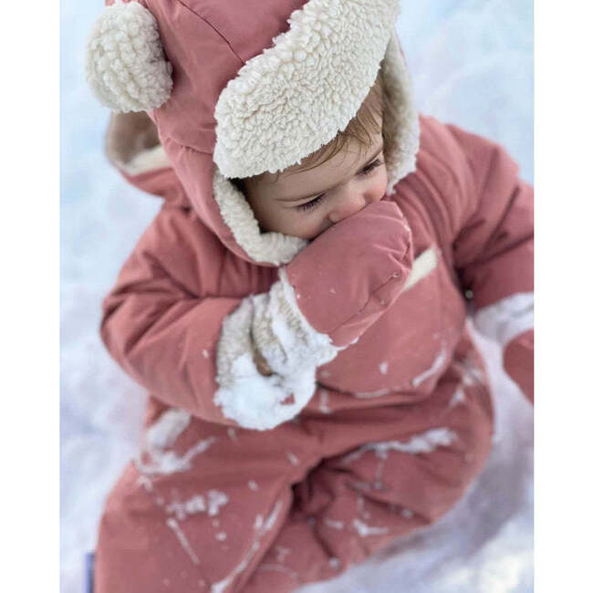 Bebe Benji Snowsuit, Rose Dawn Quilted - Snowsuits - 3