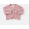 Baby Girls Fuzzy Bolero Round Neck Cardigan, Ash Rose - Cardigans - 4