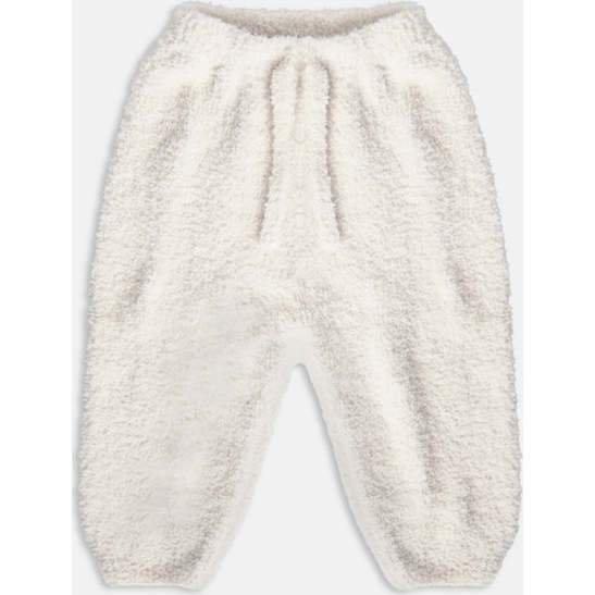 Baby Fuzzy Boxy Lounge Pants, Ecru