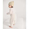 Baby Fuzzy Crew Neck Long Sleeve Top, Ecru - Shirts - 5