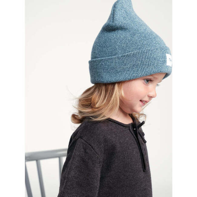 Baby Boys Heather Beanies, Aqua - Hats - 3