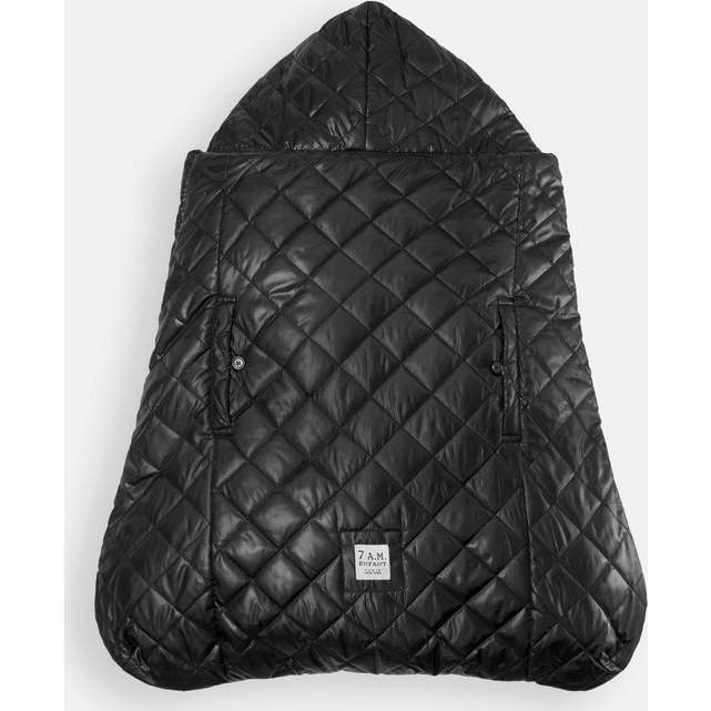3-In-1 K-Poncho, Black Plush - Stroller Accessories - 1