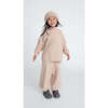 Baby 2-Tone Ribbed Beanie, Ecru & Pecan - Hats - 4