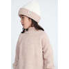 Baby 2-Tone Ribbed Beanie, Ecru & Pecan - Hats - 6