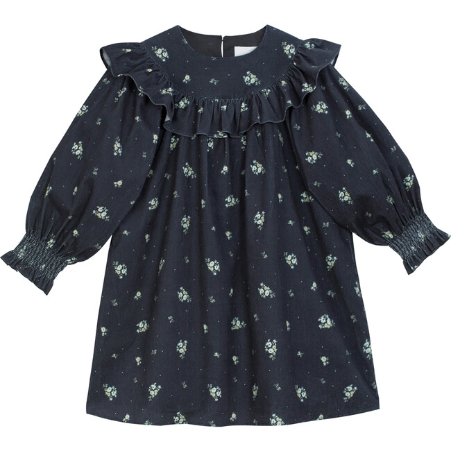 Emma LS Dress, Black Flower