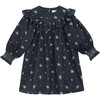 Emma LS Dress, Black Flower - Dresses - 1 - thumbnail