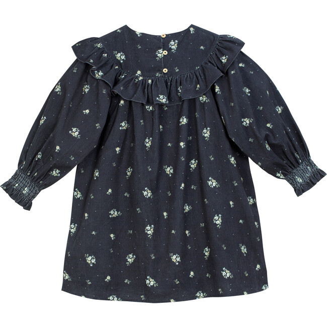 Emma LS Dress, Black Flower - Dresses - 2