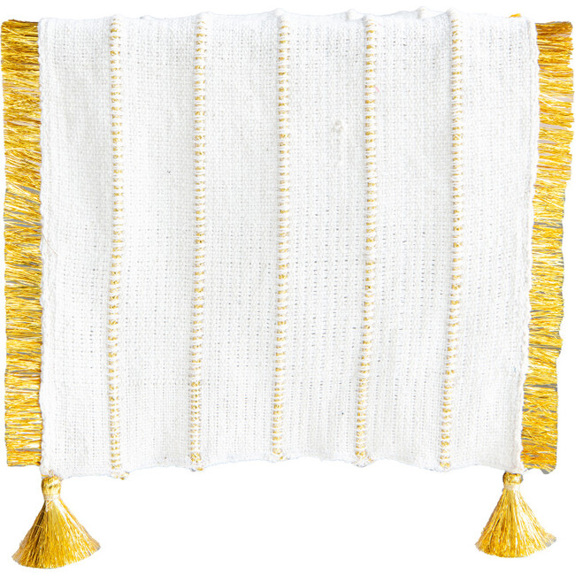 Gold Fringe Table Runner