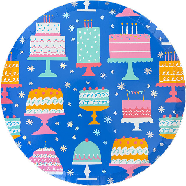 It's A Birthday Small Cake Print Plates