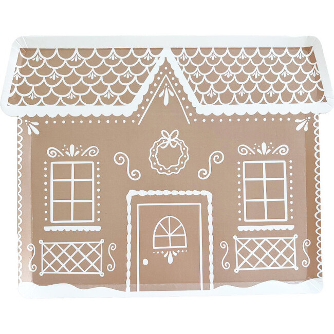 Baking Spirits Bright Gingerbread House Large Plates