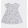 Rose Baby Corduroy Dress, Flowery Buds Pink - Dresses - 1 - thumbnail