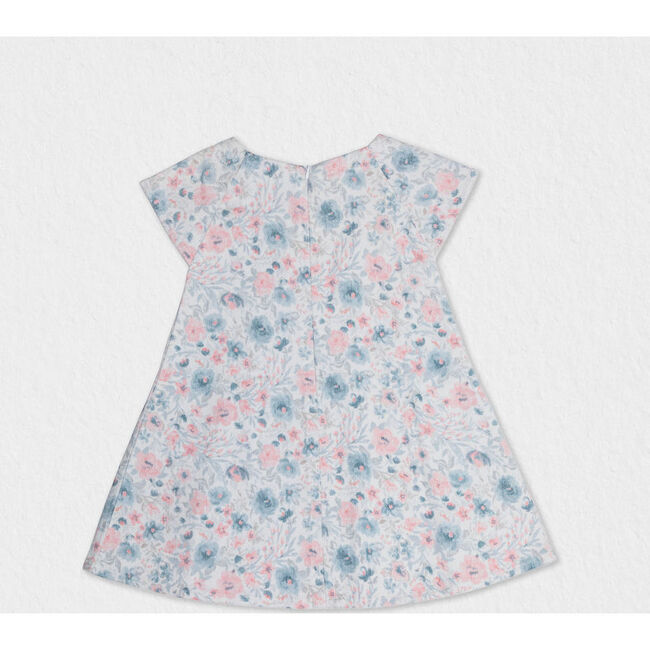 Rose Baby Corduroy Dress, Flowery Buds Pink - Dresses - 2