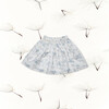 Philo Girl Skirt, Off-White Flowery Blue - Skirts - 1 - thumbnail