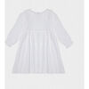 Elora Embroidered Cotton Dress, White - Dresses - 1 - thumbnail