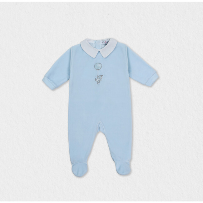 Jolly Velvet Pajamas, Sky Blue