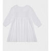 Elora Embroidered Cotton Dress, White - Dresses - 2