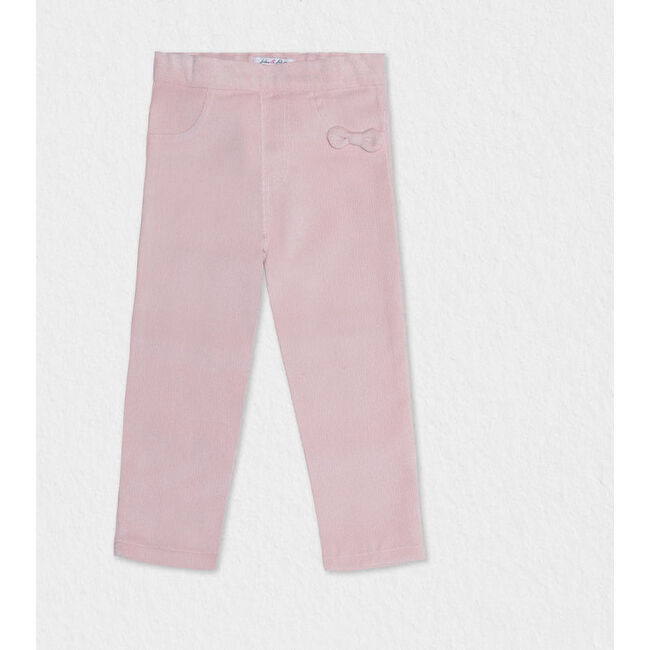 Elga Girl Corduroy Pants, Pinky Beige - Pants - 1