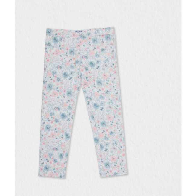 Elga Girl Corduroy Pants, Flowery Buds Pink