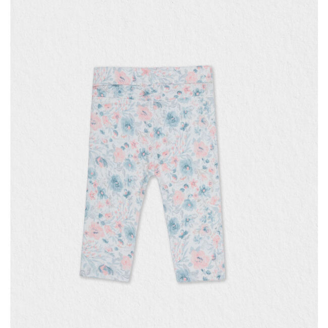 Elga Baby Girl Corduroy Pants, Flowery Buds Pink - Pants - 2