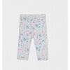 Elga Baby Girl Corduroy Pants, Flowery Buds Pink - Pants - 2