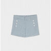 Dia Girl Shorts, Blue Check - Shorts - 1 - thumbnail