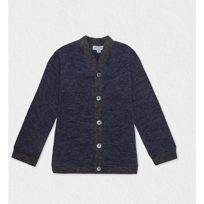 Cleo Baby Cardigan, Navy Blue - Cardigans - 1