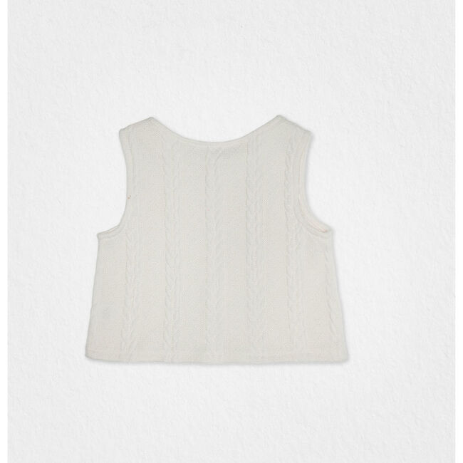 Crystie Gilet, Off-White - Vests - 2