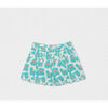 Caissy Jacquard Shorts, Turquoise Brown - Shorts - 1 - thumbnail