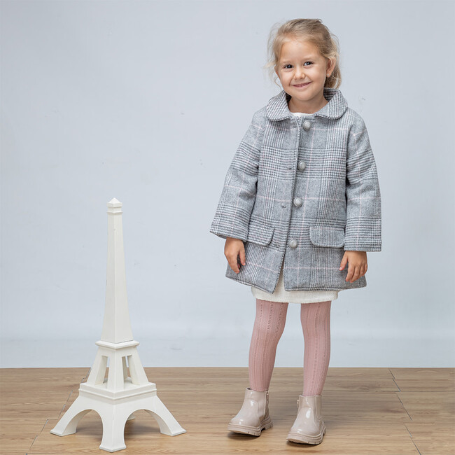 Donna Girl Coat, Grey - Coats - 3